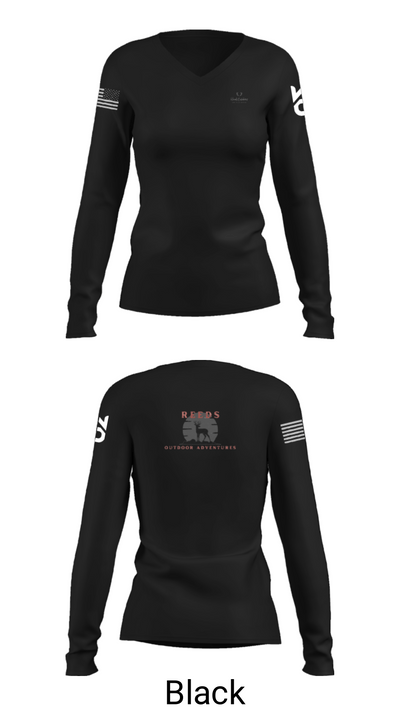 Reeds Outdoor Adventures 770238 Women's Long Sleeve V-neck Shirt - 13