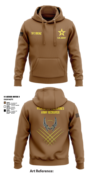 Hoodie, Wilmington Army Recruiting Station, Army, Teamtime, Team time, sublimation, custom sports apparel, team uniforms, spirit wear, spiritwear, sports uniforms, custom shirts, team store, custom team store, fundraiser sports, apparel fundraiser