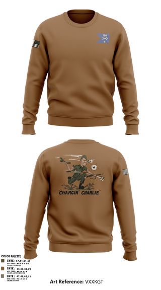 Crew Neck Sweatshirt, C Co 1-125th IN, , Teamtime, Team time, sublimation, custom sports apparel, team uniforms, spirit wear, spiritwear, sports uniforms, custom shirts, team store, custom team store, fundraiser sports, apparel fundraiser