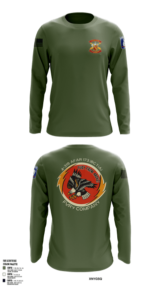 Long Sleeve Performance Shirt, FCO 4-319 AFAR, 173 IBCT(A), Army, Teamtime, Team time, sublimation, custom sports apparel, team uniforms, spirit wear, spiritwear, sports uniforms, custom shirts, team store, custom team store, fundraiser sports, apparel fundraiser