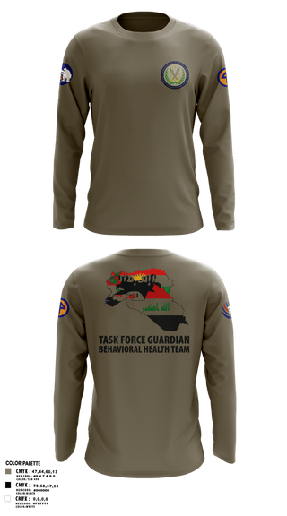 Long Sleeve Performance Polo, 44th ICBT, National Guard, Teamtime, Team time, sublimation, custom sports apparel, team uniforms, spirit wear, spiritwear, sports uniforms, custom shirts, team store, custom team store, fundraiser sports, apparel fundraiser
