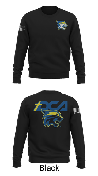 Crew Neck Sweatshirt, Donelson Christian Academy Soccer, Men's Soccer, Teamtime, Team time, sublimation, custom sports apparel, team uniforms, spirit wear, spiritwear, sports uniforms, custom shirts, team store, custom team store, fundraiser sports, apparel fundraiser