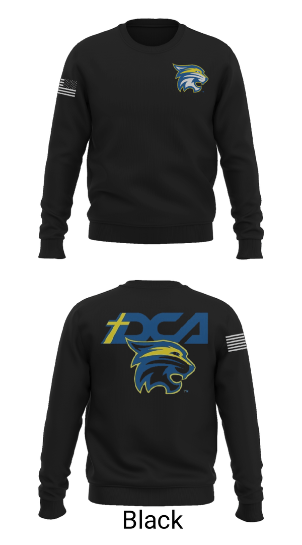 Crew Neck Sweatshirt, Donelson Christian Academy Soccer, Men's Soccer, Teamtime, Team time, sublimation, custom sports apparel, team uniforms, spirit wear, spiritwear, sports uniforms, custom shirts, team store, custom team store, fundraiser sports, apparel fundraiser