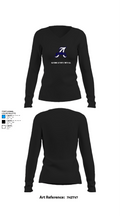 Albemarle Youth Football 74910061 Women's Long Sleeve V-neck Shirt - 34