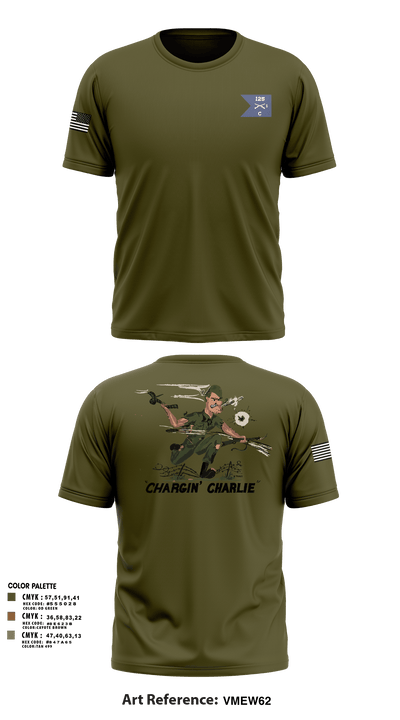C Co 1-125th IN 33854609 Short Sleeve Performance Shirt - 1