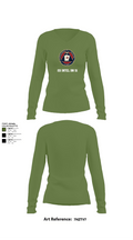 2D INTEL BN S1 60990393 Women's Long Sleeve V-neck Shirt -1 42