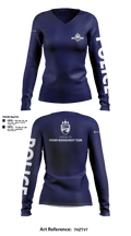 Fargo PD CMT 18649595 Women's Long Sleeve V-neck Shirt - 101