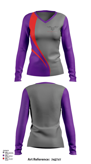 Womens Long Sleeve Vneck Shirt, MysticworldMuzik, , Teamtime, Team time, sublimation, custom sports apparel, team uniforms, spirit wear, spiritwear, sports uniforms, custom shirts, team store, custom team store, fundraiser sports, apparel fundraiser