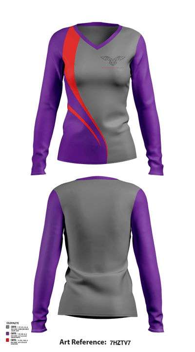 MysticworldMuzik 93545972 Women's Long Sleeve V-neck Shirt - 113