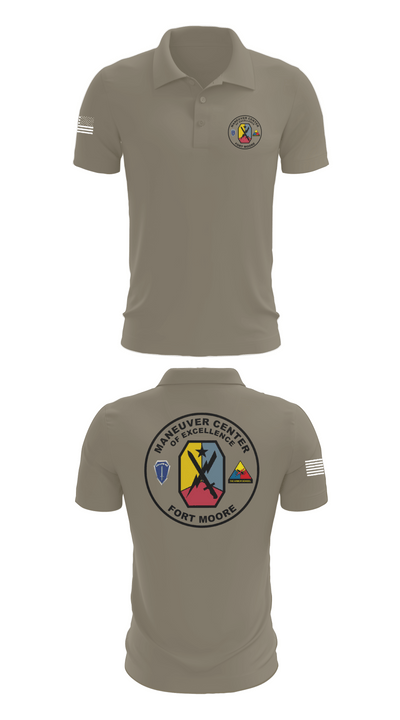 Fort moore 23614259 Short Sleeve Performance Polo - 67
