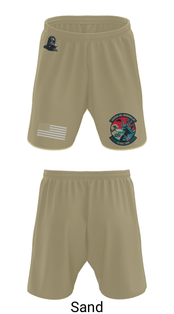 Athletic Shorts With Pockets, 18 CES/CEX, , Teamtime, Team time, sublimation, custom sports apparel, team uniforms, spirit wear, spiritwear, sports uniforms, custom shirts, team store, custom team store, fundraiser sports, apparel fundraiser