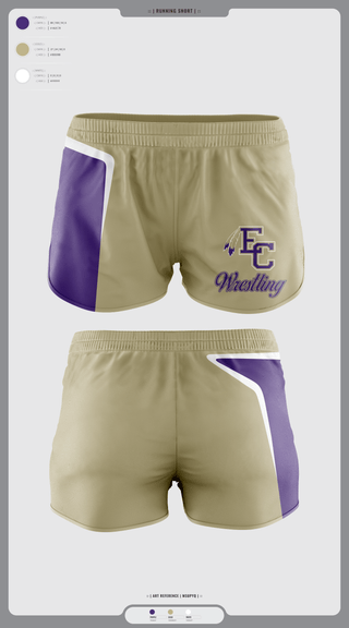 Womens Shorts, East Coweta High School Wrestling, Wrestling, Teamtime, Team time, sublimation, custom sports apparel, team uniforms, spirit wear, spiritwear, sports uniforms, custom shirts, team store, custom team store, fundraiser sports, apparel fundraiser
