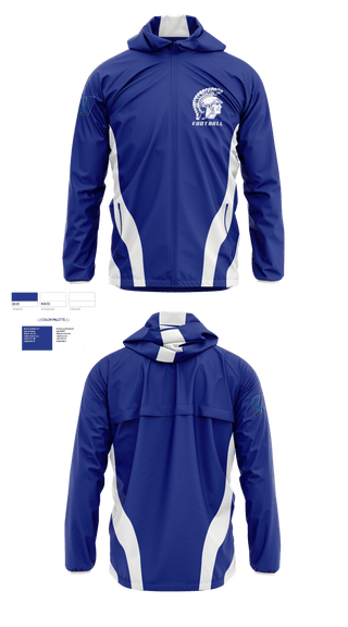 Windbreaker, James B Hunt High School Football, Football, Teamtime, Team time, sublimation, custom sports apparel, team uniforms, spirit wear, spiritwear, sports uniforms, custom shirts, team store, custom team store, fundraiser sports, apparel fundraiser