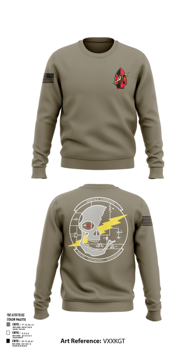 7th Communication Bn 61854612 Crew Neck Sweatshirt - 125