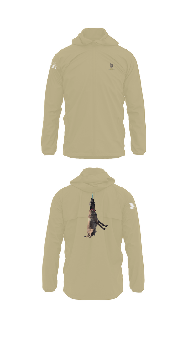 Windbreaker, Mals K9, Army, Teamtime, Team time, sublimation, custom sports apparel, team uniforms, spirit wear, spiritwear, sports uniforms, custom shirts, team store, custom team store, fundraiser sports, apparel fundraiser