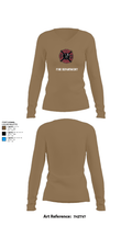386th ECES/CEF 44039063 Women's Long Sleeve V-neck Shirt - 2
