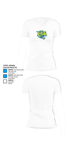 Womens Short Sleeve Vneck Shirt, East Peoria Central Junior High School, Spirit Store, Teamtime, Team time, sublimation, custom sports apparel, team uniforms, spirit wear, spiritwear, sports uniforms, custom shirts, team store, custom team store, fundraiser sports, apparel fundraiser