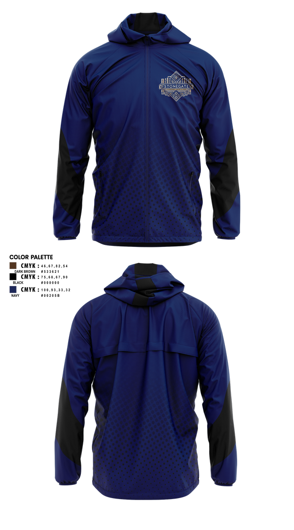 Windbreaker, STONEGATE, , Teamtime, Team time, sublimation, custom sports apparel, team uniforms, spirit wear, spiritwear, sports uniforms, custom shirts, team store, custom team store, fundraiser sports, apparel fundraiser