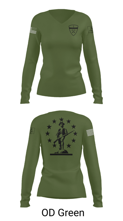 2nd Company Governor's Foot Guard 46086326 Women's Long Sleeve V-neck Shirt - 54