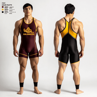 Kalamazoo Central High School Wrestling 70120616 Wrestling Singlet - 3