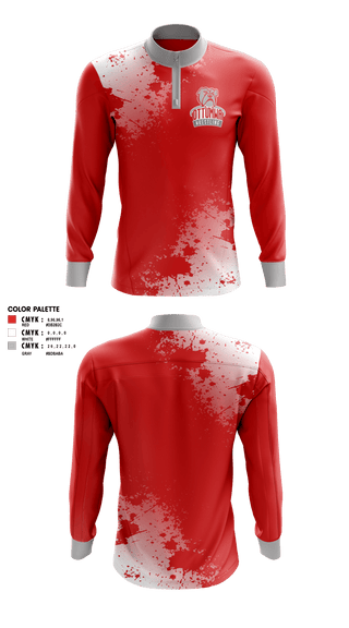 Quarter Zip Jacket, Ottumwa bulldogs, Wrestling, Teamtime, Team time, sublimation, custom sports apparel, team uniforms, spirit wear, spiritwear, sports uniforms, custom shirts, team store, custom team store, fundraiser sports, apparel fundraiser