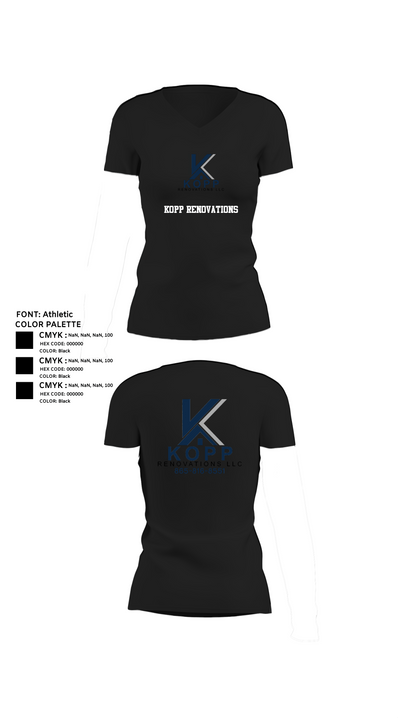 Kopp Renovations 26742282 Women's Short Sleeve V-neck Shirt - 11