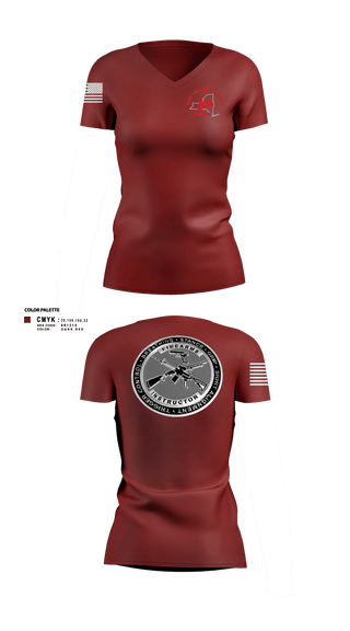 Women's Short Sleeve Vneck Shirt, Firearms and Tactics training, Police, Teamtime, Team time, sublimation, custom sports apparel, team uniforms, spirit wear, spiritwear, sports uniforms, custom shirts, team store, custom team store, fundraiser sports, apparel fundraiser