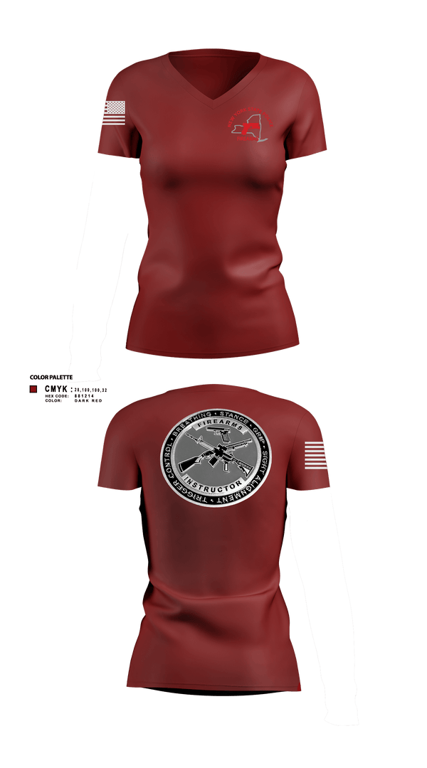 Women's Short Sleeve Vneck Shirt, Firearms and Tactics training, Police, Teamtime, Team time, sublimation, custom sports apparel, team uniforms, spirit wear, spiritwear, sports uniforms, custom shirts, team store, custom team store, fundraiser sports, apparel fundraiser