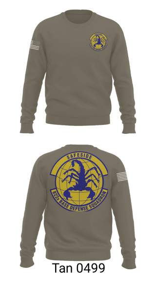 Crew Neck Sweatshirt, Safeside, Air Force, Teamtime, Team time, sublimation, custom sports apparel, team uniforms, spirit wear, spiritwear, sports uniforms, custom shirts, team store, custom team store, fundraiser sports, apparel fundraiser