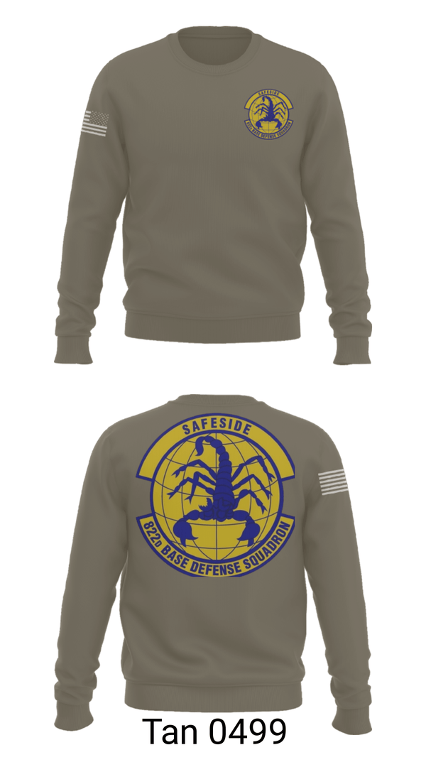 Crew Neck Sweatshirt, Safeside, Air Force, Teamtime, Team time, sublimation, custom sports apparel, team uniforms, spirit wear, spiritwear, sports uniforms, custom shirts, team store, custom team store, fundraiser sports, apparel fundraiser