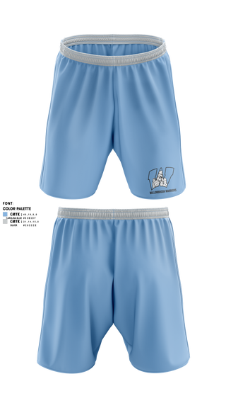 Mens Soccer Shorts, Willowbrook Warriors, Men's Soccer, Teamtime, Team time, sublimation, custom sports apparel, team uniforms, spirit wear, spiritwear, sports uniforms, custom shirts, team store, custom team store, fundraiser sports, apparel fundraiser