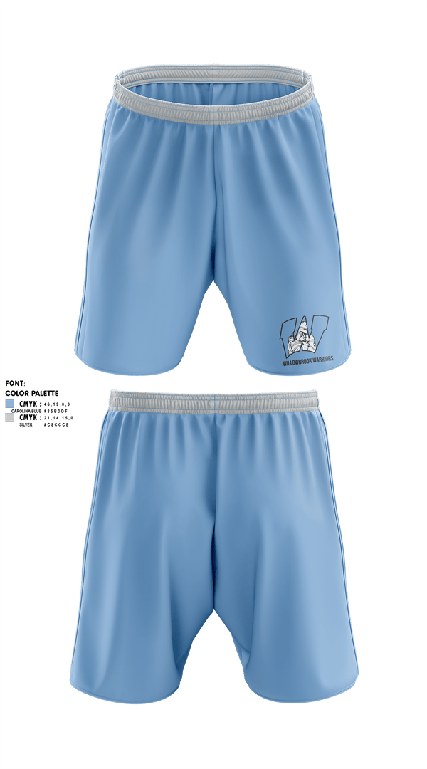 Mens Soccer Shorts, Willowbrook Warriors, Men's Soccer, Teamtime, Team time, sublimation, custom sports apparel, team uniforms, spirit wear, spiritwear, sports uniforms, custom shirts, team store, custom team store, fundraiser sports, apparel fundraiser