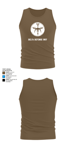 Tank Top, Delta Defense Unit, Police, Teamtime, Team time, sublimation, custom sports apparel, team uniforms, spirit wear, spiritwear, sports uniforms, custom shirts, team store, custom team store, fundraiser sports, apparel fundraiser