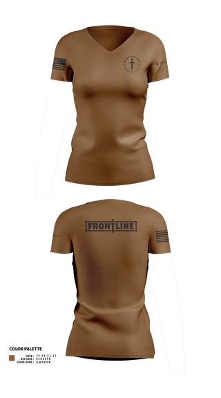 Womens Short Sleeve Vneck Shirt, Friends Baptist Church, , Teamtime, Team time, sublimation, custom sports apparel, team uniforms, spirit wear, spiritwear, sports uniforms, custom shirts, team store, custom team store, fundraiser sports, apparel fundraiser