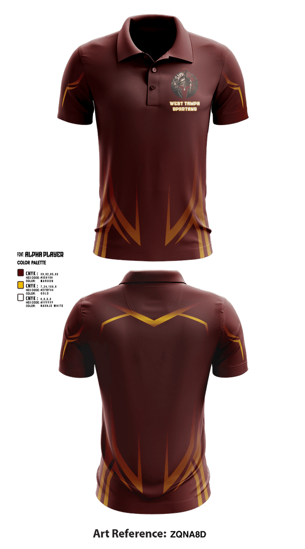 Short Sleeve Performance Polo, West Tampa spartans, , Teamtime, Team time, sublimation, custom sports apparel, team uniforms, spirit wear, spiritwear, sports uniforms, custom shirts, team store, custom team store, fundraiser sports, apparel fundraiser