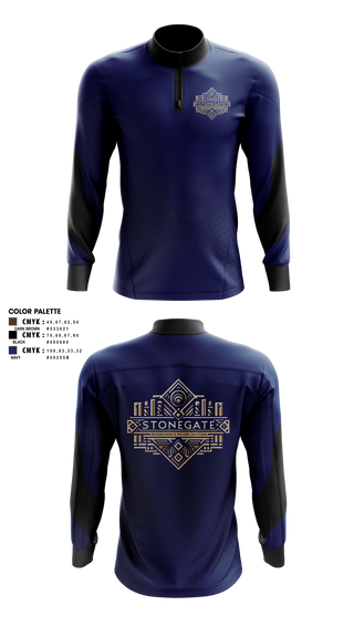 Quarter Zip Jacket, STONEGATE, , Teamtime, Team time, sublimation, custom sports apparel, team uniforms, spirit wear, spiritwear, sports uniforms, custom shirts, team store, custom team store, fundraiser sports, apparel fundraiser