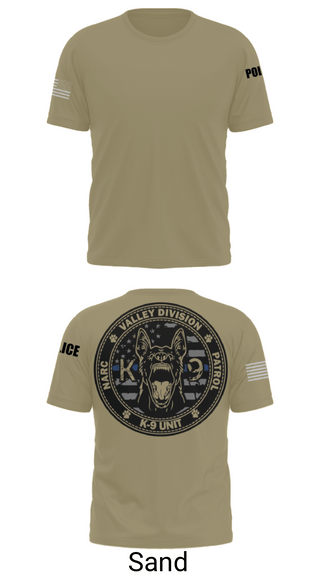 Short Sleeve Performance Shirt, VALLEY K9, , Teamtime, Team time, sublimation, custom sports apparel, team uniforms, spirit wear, spiritwear, sports uniforms, custom shirts, team store, custom team store, fundraiser sports, apparel fundraiser