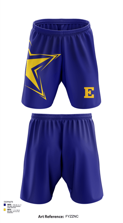 Euclid High School Cheer 49423458 Athletic Shorts With Pockets - 122
