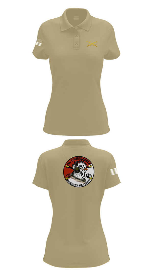 Womens Short Sleeve Performance Polo, , Army, Teamtime, Team time, sublimation, custom sports apparel, team uniforms, spirit wear, spiritwear, sports uniforms, custom shirts, team store, custom team store, fundraiser sports, apparel fundraiser