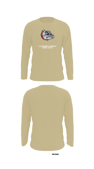 Pleasanton Elementary School Cheer 69415211 Long Sleeve Performance Shirt - 41