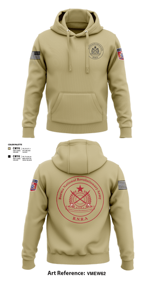 Hoodie, B.N.R.A, Army, Teamtime, Team time, sublimation, custom sports apparel, team uniforms, spirit wear, spiritwear, sports uniforms, custom shirts, team store, custom team store, fundraiser sports, apparel fundraiser