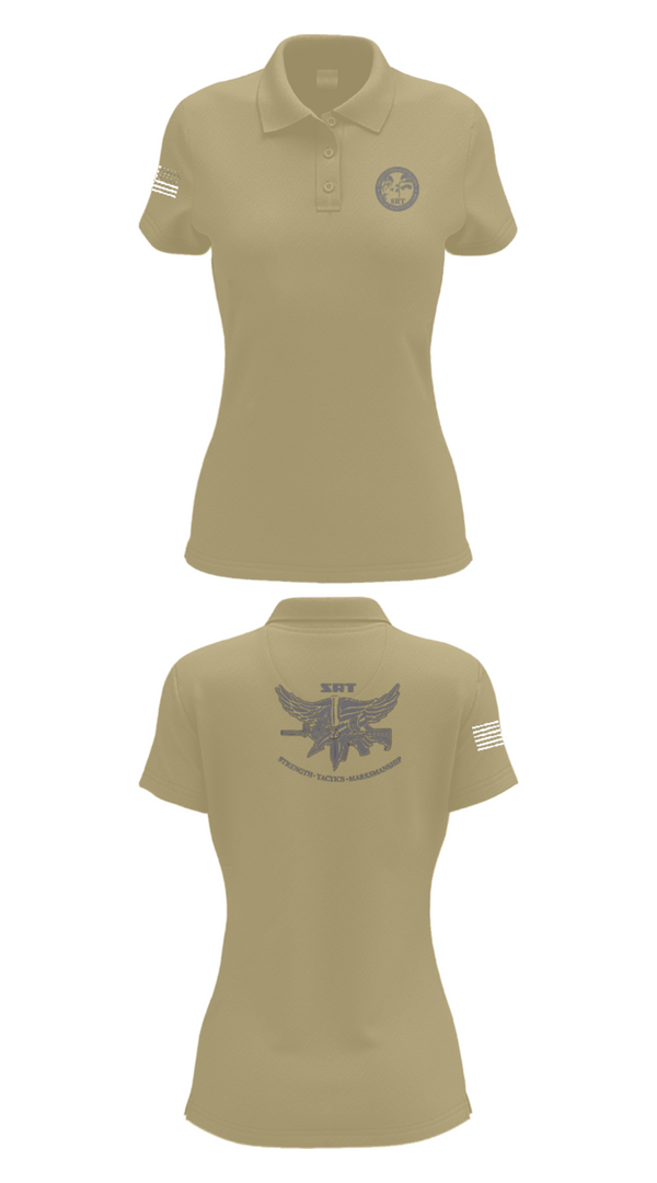 Women's Short Sleeve Performance Polo, Special Reaction Team, Marines, Teamtime, Team time, sublimation, custom sports apparel, team uniforms, spirit wear, spiritwear, sports uniforms, custom shirts, team store, custom team store, fundraiser sports, apparel fundraiser