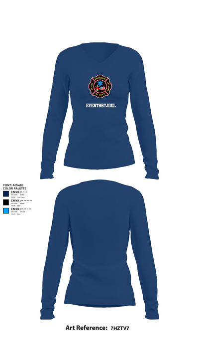 EventsByJoel 45028039 Women's Long Sleeve V-neck Shirt - 22