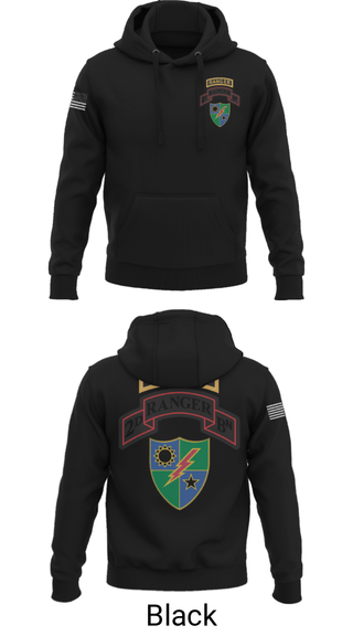 Hoodie, 2nd Battalion 75th Ranger Regiment, , Teamtime, Team time, sublimation, custom sports apparel, team uniforms, spirit wear, spiritwear, sports uniforms, custom shirts, team store, custom team store, fundraiser sports, apparel fundraiser