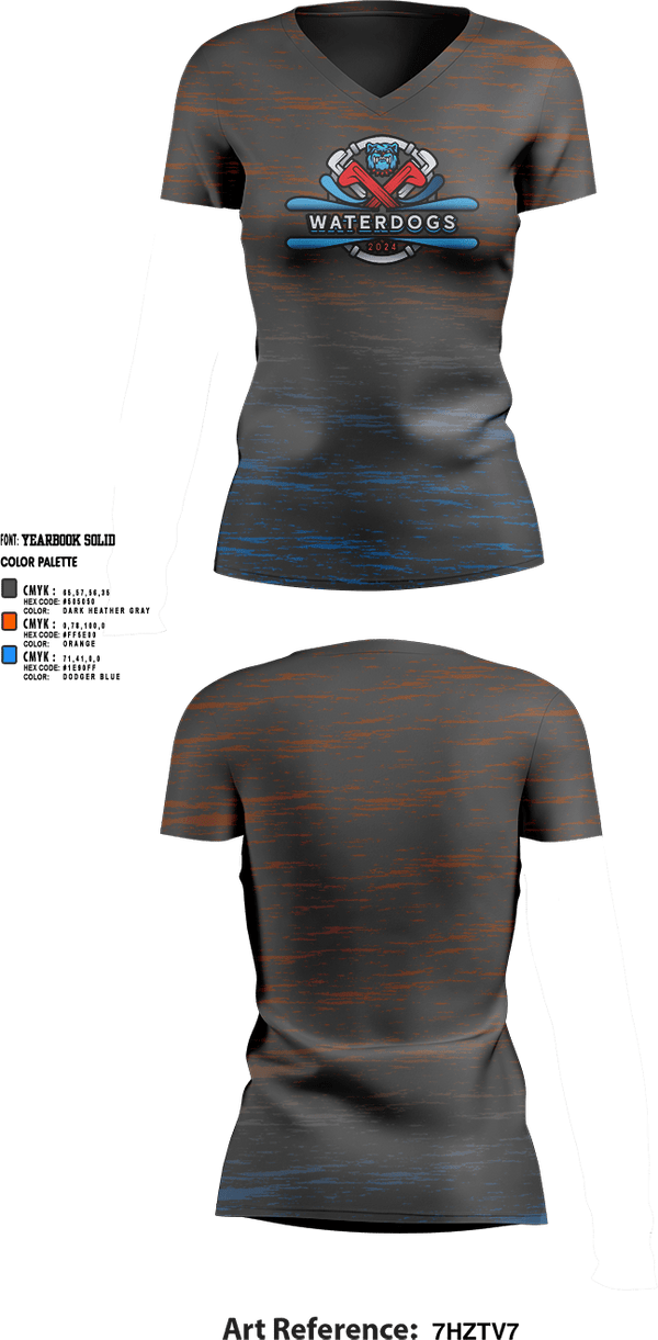 Womens Short Sleeve Vneck Shirt, Hutchinson, , Teamtime, Team time, sublimation, custom sports apparel, team uniforms, spirit wear, spiritwear, sports uniforms, custom shirts, team store, custom team store, fundraiser sports, apparel fundraiser