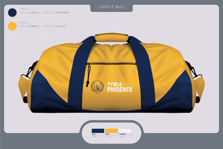 Duffle Bag, TYWLS Phoenix, Spirit Store, Teamtime, Team time, sublimation, custom sports apparel, team uniforms, spirit wear, spiritwear, sports uniforms, custom shirts, team store, custom team store, fundraiser sports, apparel fundraiser