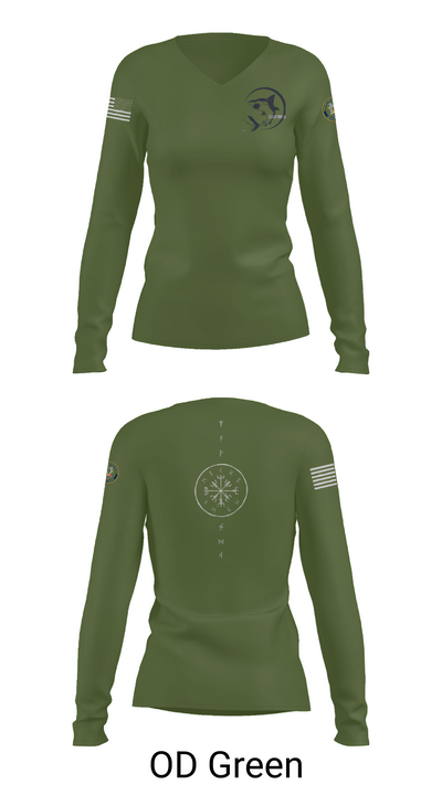 MSRON-11 28589297 Women's Long Sleeve V-neck Shirt - 54