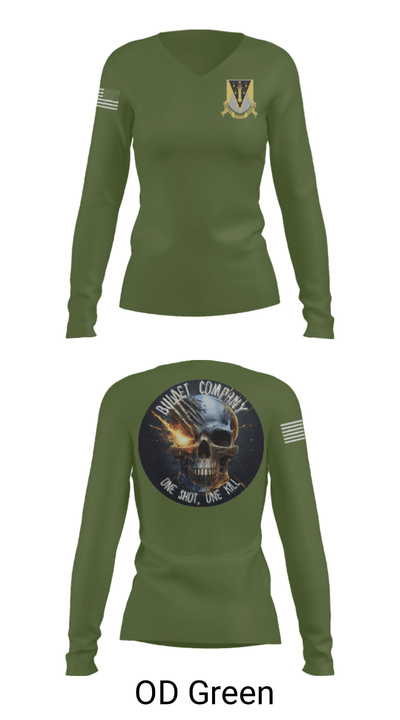 USMAPS AY 25 34180686 Women's Long Sleeve V-neck Shirt - 57