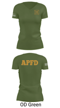 APSLFD 19423185 Women's Short Sleeve V-neck Shirt - 48