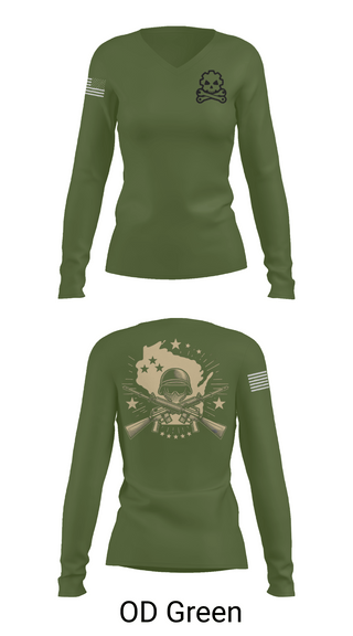 Womens Long Sleeve Vneck Shirt, 377th SMC, Army, Teamtime, Team time, sublimation, custom sports apparel, team uniforms, spirit wear, spiritwear, sports uniforms, custom shirts, team store, custom team store, fundraiser sports, apparel fundraiser